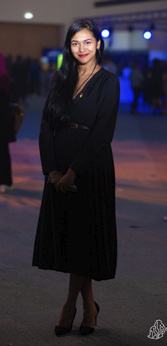 Emcee at a corporate event